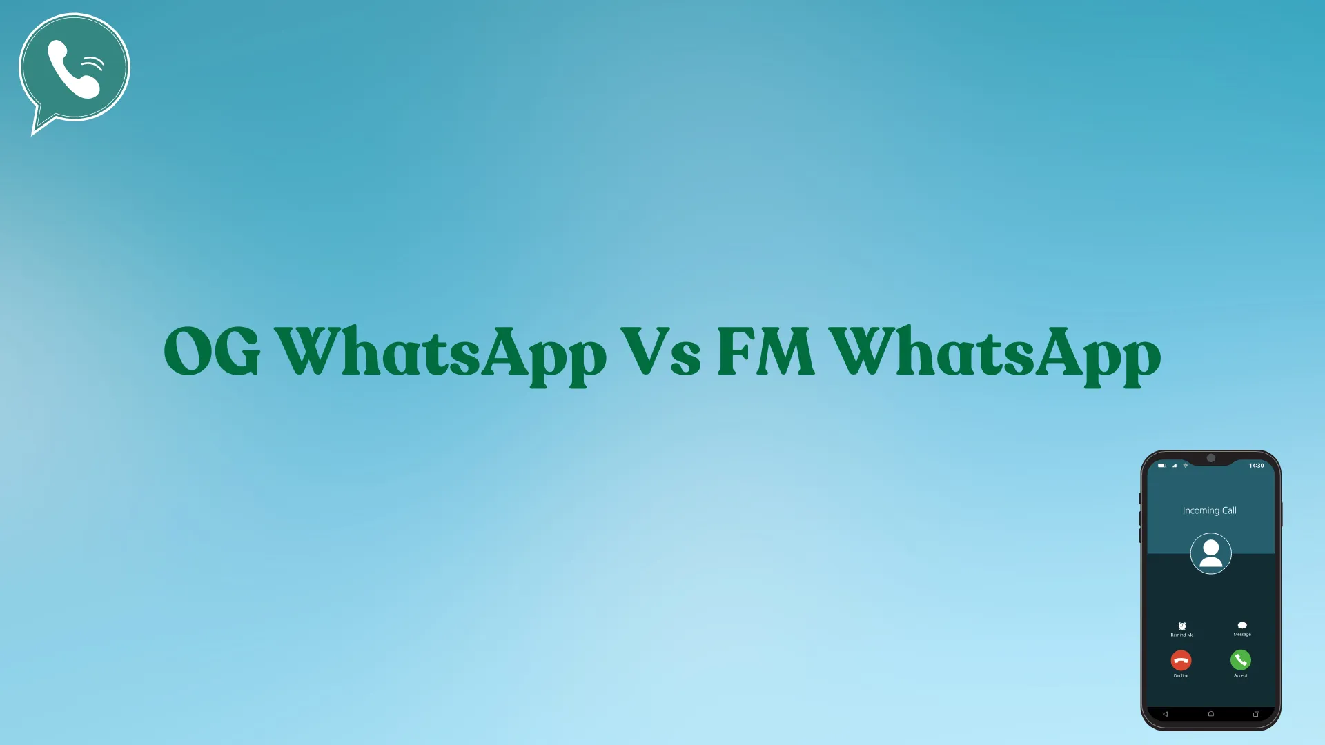OG WhatsApp VS FM WhatsApp Infographic